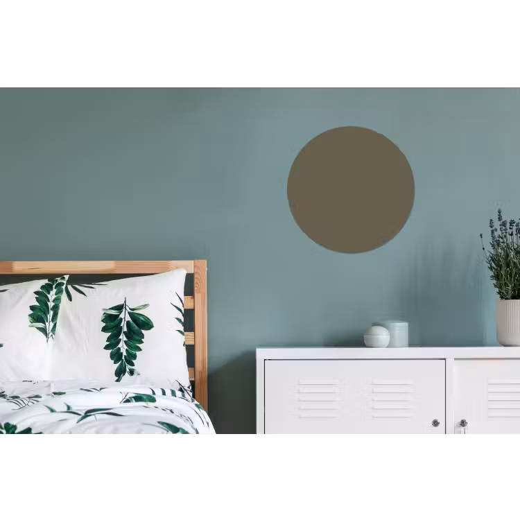 Deep - Khaki - Groen Wandcirkel aluminium klein 190 -slaapkamer