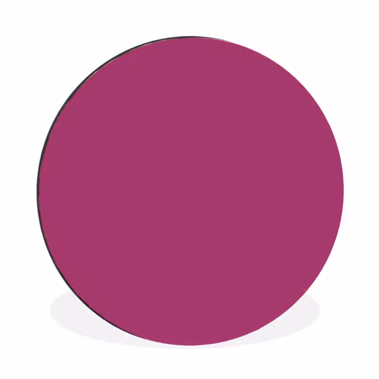 Deep - Magenta - Paars Wandcirkel aluminium klein 190 -3d