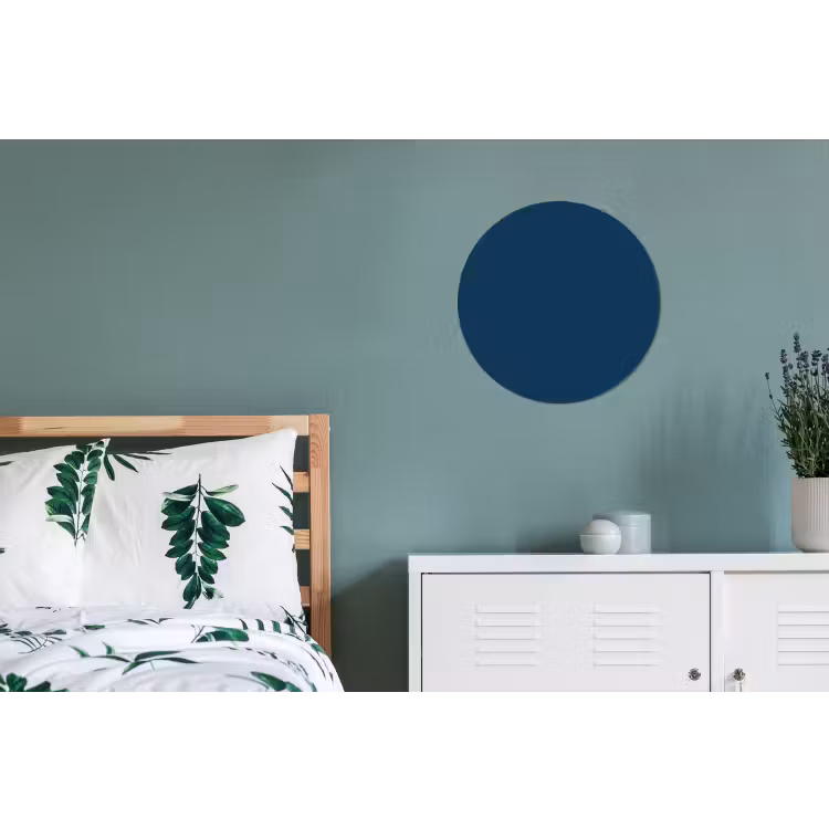 Deep - Ocean - Blauw Wandcirkel aluminium klein 190 -slaapkamer