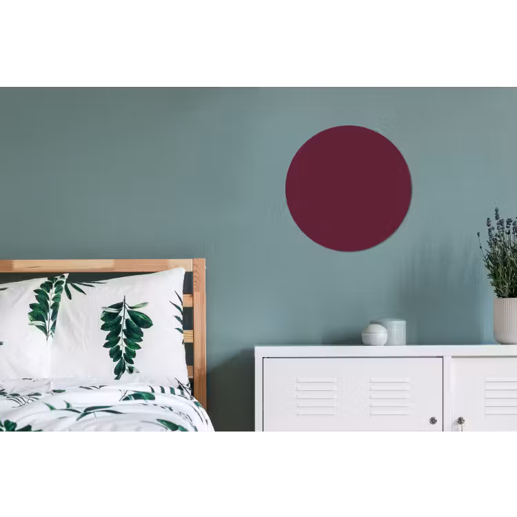 Deep - Plum - Paars Wandcirkel aluminium klein 190 -slaapkamer
