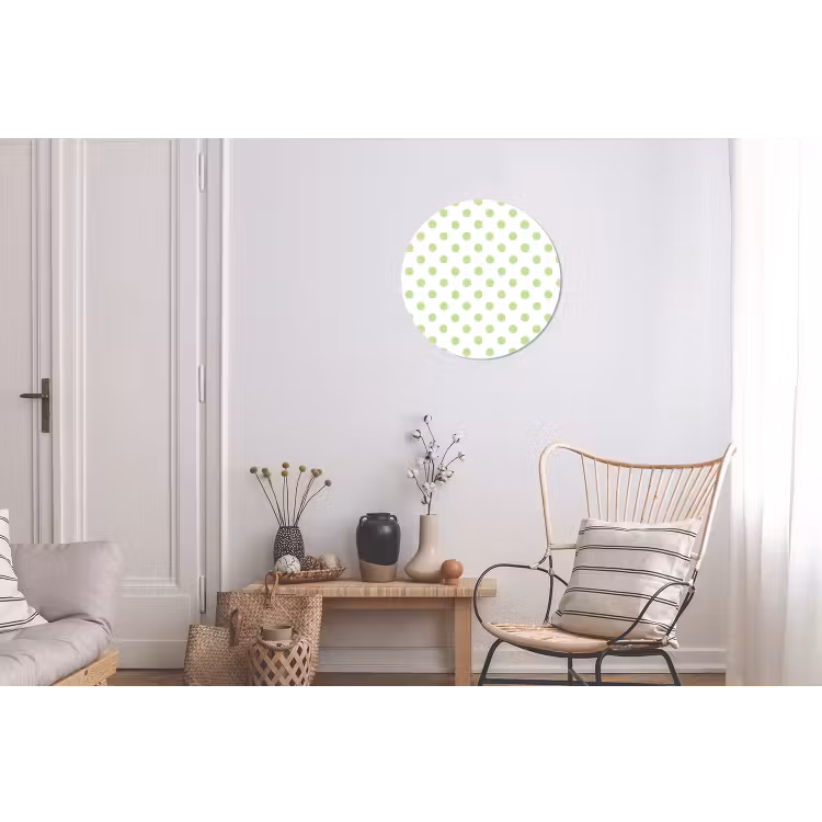 Dots - Klassiek - Groen Wandcirkel aluminium klein 190 -woonkamer