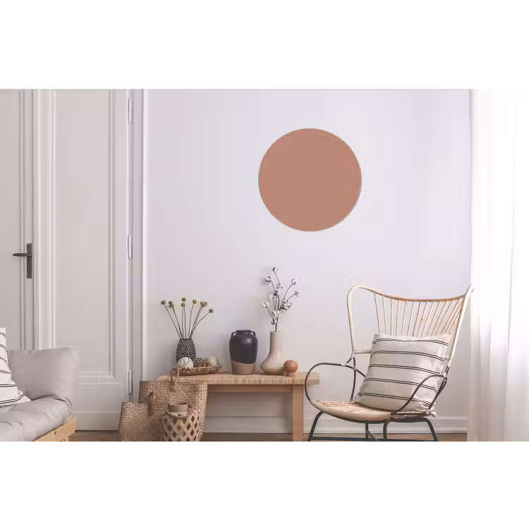 Earthy - Blusher - Roze Wandcirkel aluminium klein 190 -woonkamer