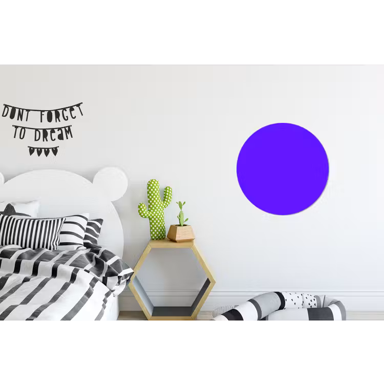 Electric - Indigo - Paars Wandcirkel aluminium klein 190 -kinderkamer