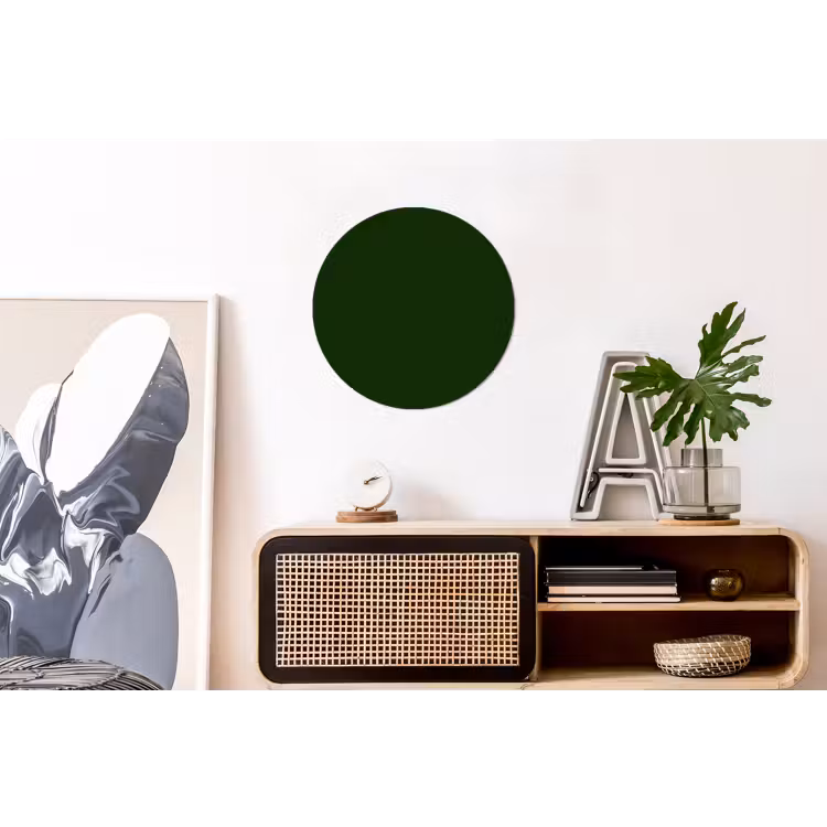 Forest - Green - Groen Wandcirkel aluminium klein 190 -kantoor