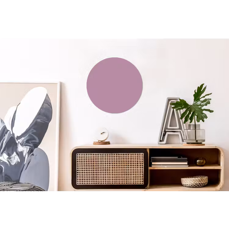 Lilac - Paars - Mauve Wandcirkel aluminium klein 190 -kantoor