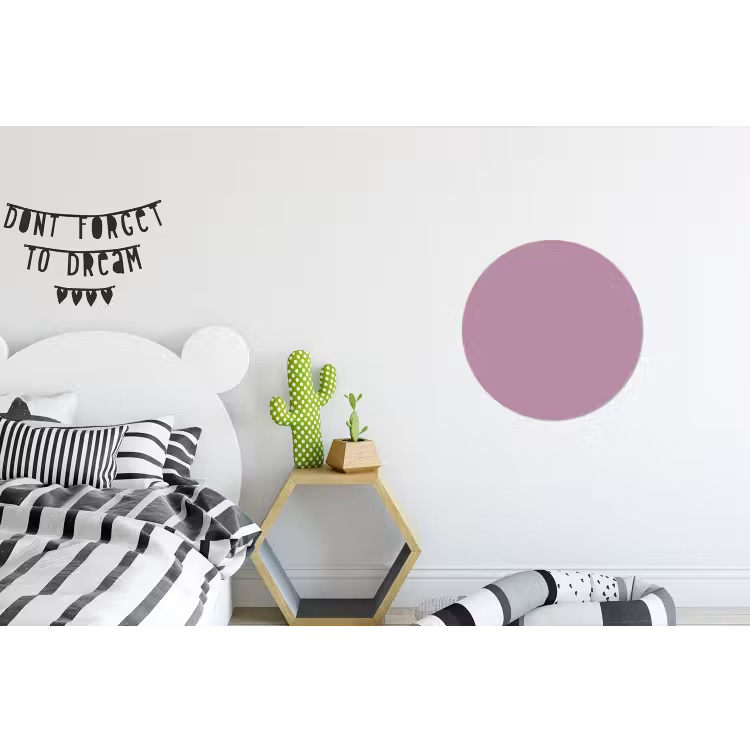 Lilac - Paars - Mauve Wandcirkel aluminium klein 190 -kinderkamer