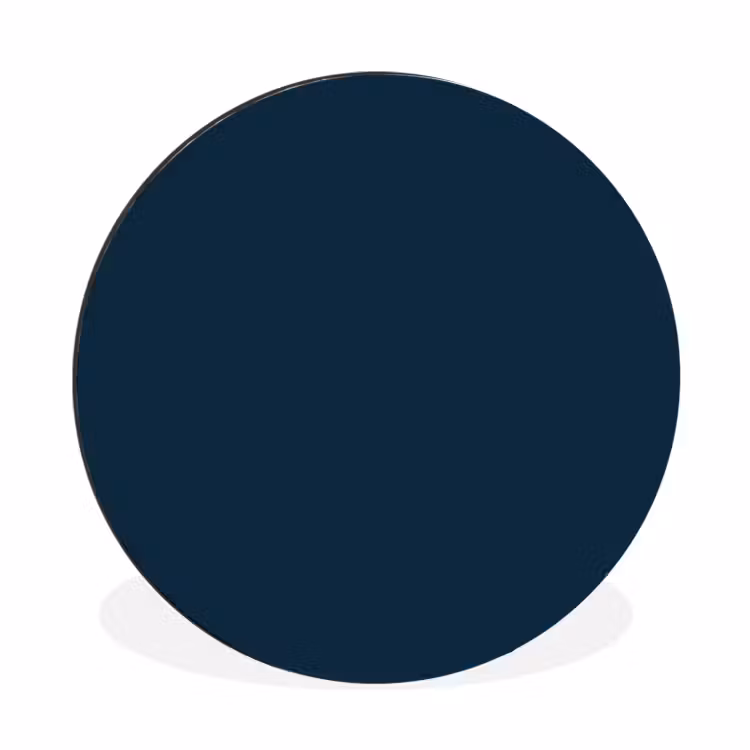 Midnight - Blue - Blauw Wandcirkel aluminium klein 190 -3d
