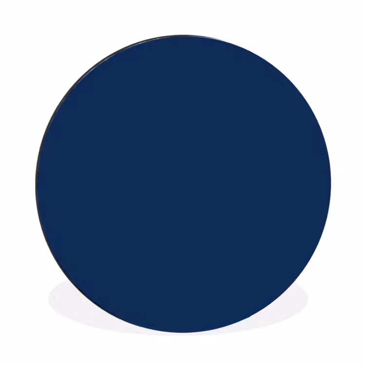 Midnight - Navy - Blauw Wandcirkel aluminium klein 190 -3d