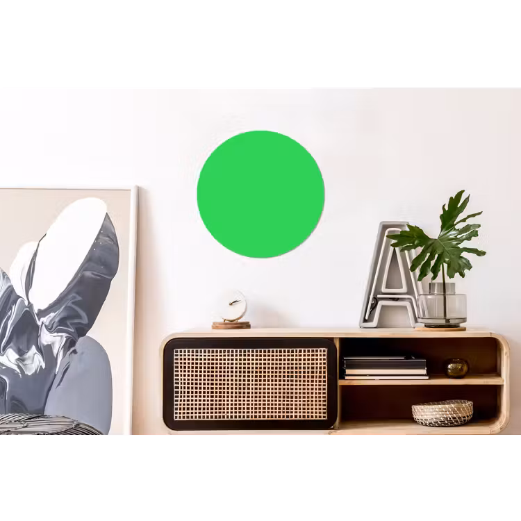 Mint - Green - Groen Wandcirkel aluminium klein 190 -kantoor