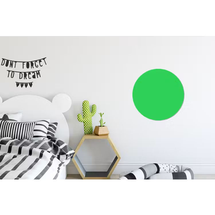 Mint - Green - Groen Wandcirkel aluminium klein 190 -kinderkamer