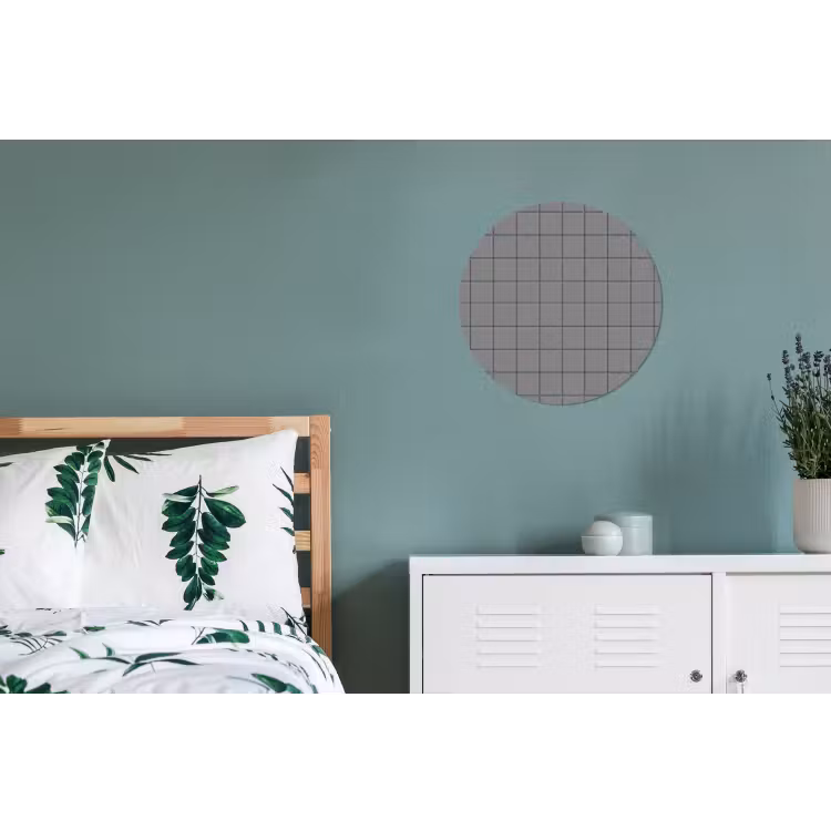 Modern - Patroon - Grijs Wandcirkel aluminium klein 190 -slaapkamer