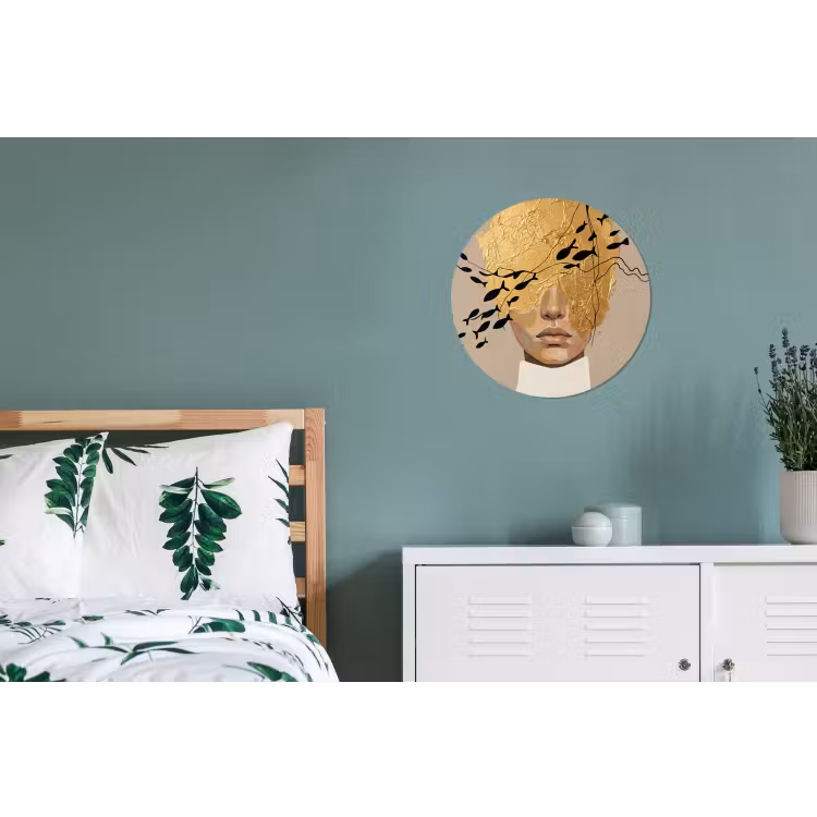 Modern - Vrouw - Goud Wandcirkel aluminium klein -slaapkamer