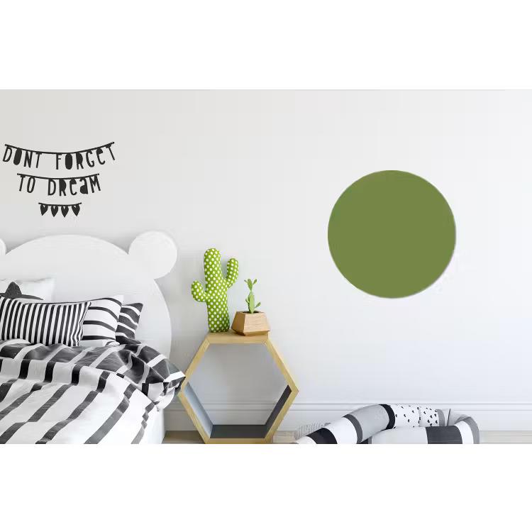 Moss - Green - Groen Wandcirkel aluminium klein 190 -kinderkamer