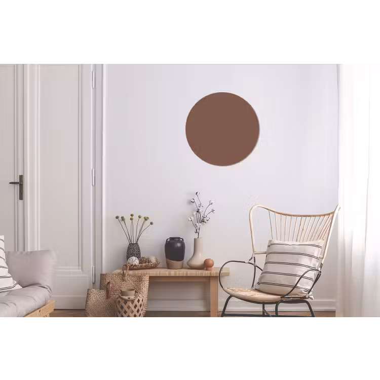Muted - Chestnut - Bruin Wandcirkel aluminium klein 190 -woonkamer