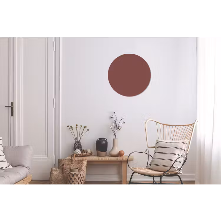 Muted - Raisin - Rood Wandcirkel aluminium klein 190 -woonkamer
