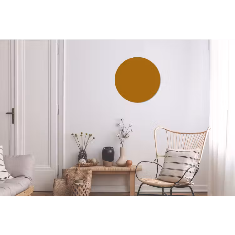 Ocre - Gold - Geel Wandcirkel aluminium klein 190 -woonkamer