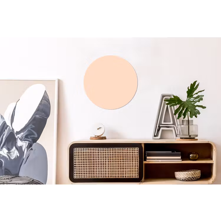Pale - Peach - Nude Wandcirkel aluminium klein 190 -kantoor