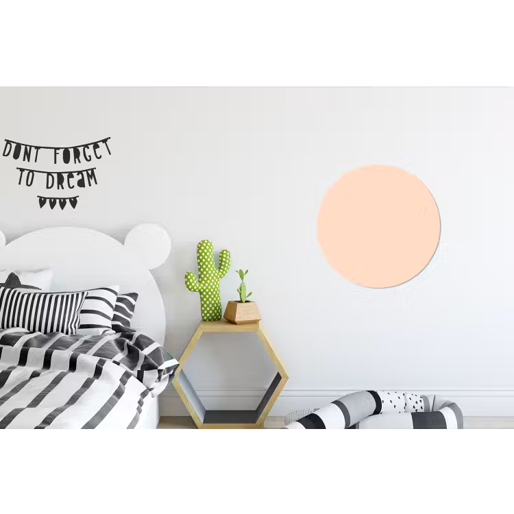 Pale - Peach - Nude Wandcirkel aluminium klein 190 -kinderkamer