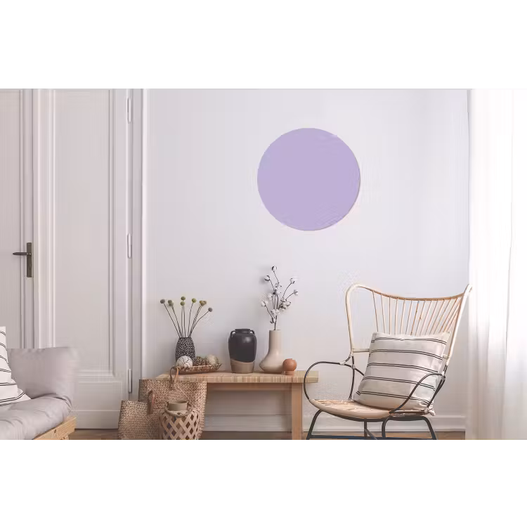 Pastel - Lilac - Paars Wandcirkel aluminium klein 190 -woonkamer