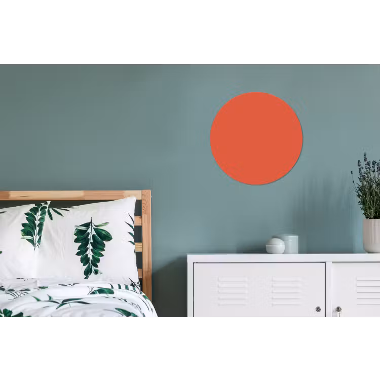 Rustic - Clay - Oranje Wandcirkel aluminium klein 190 -slaapkamer