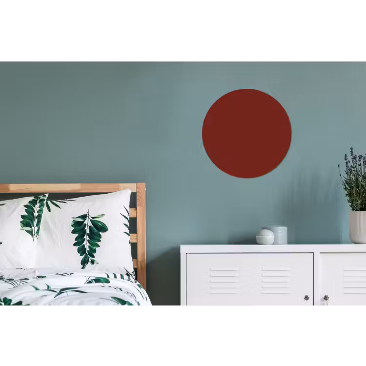 Rustic - Terracotta - Rood Wandcirkel aluminium klein 190 -slaapkamer