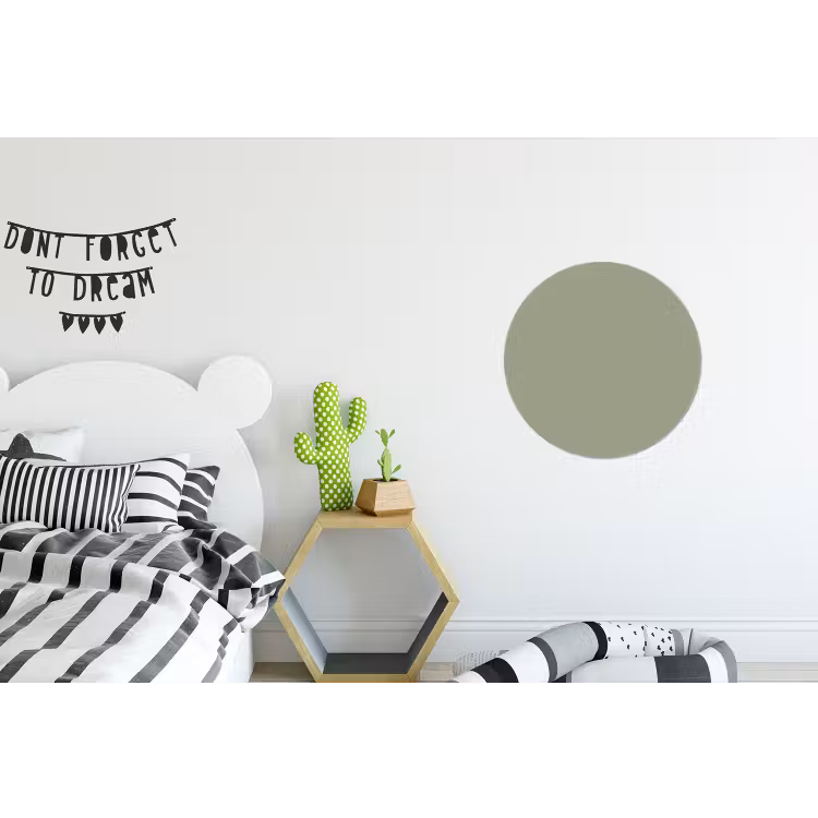 Sage - Mist - Groen Wandcirkel aluminium klein 190 -kinderkamer