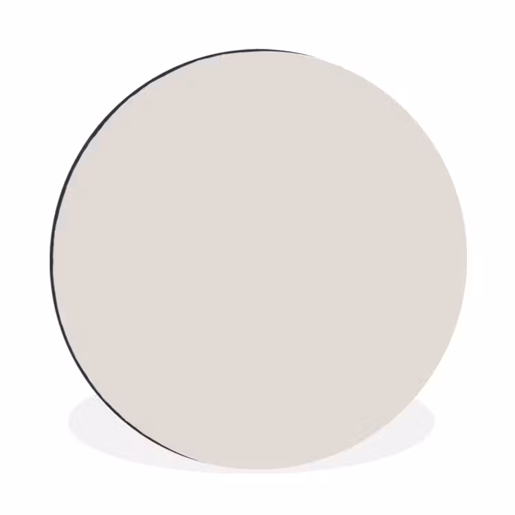 Silent - Sandstone - Grijs Wandcirkel aluminium klein 190 -3d