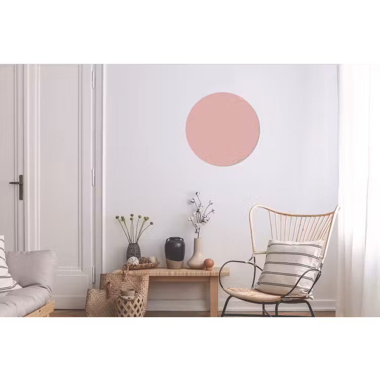 Soft - Blush - Roze Wandcirkel aluminium klein 190 -woonkamer