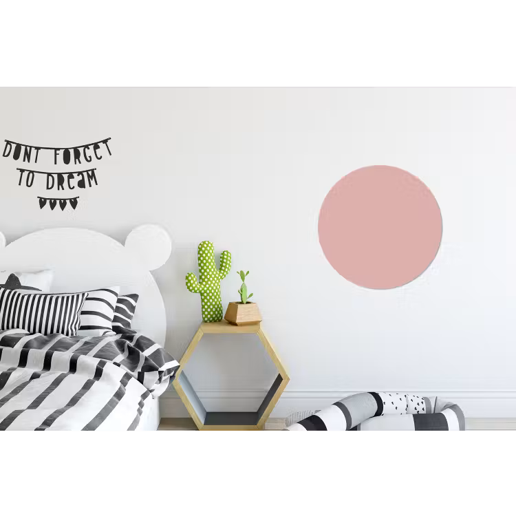 Soft - Blush - Roze Wandcirkel aluminium klein 190 -kinderkamer