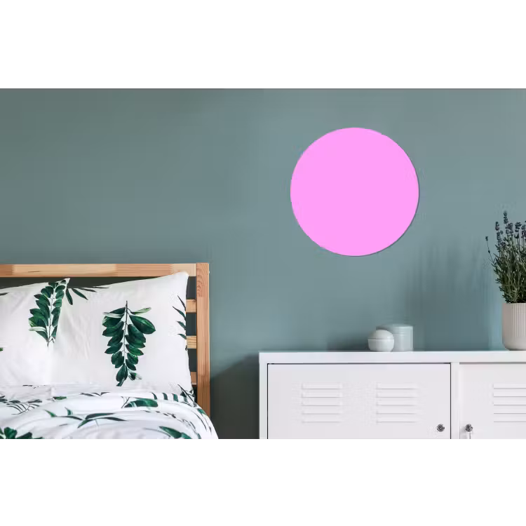 Soft - Lavender - Roze Wandcirkel aluminium klein 190 -slaapkamer