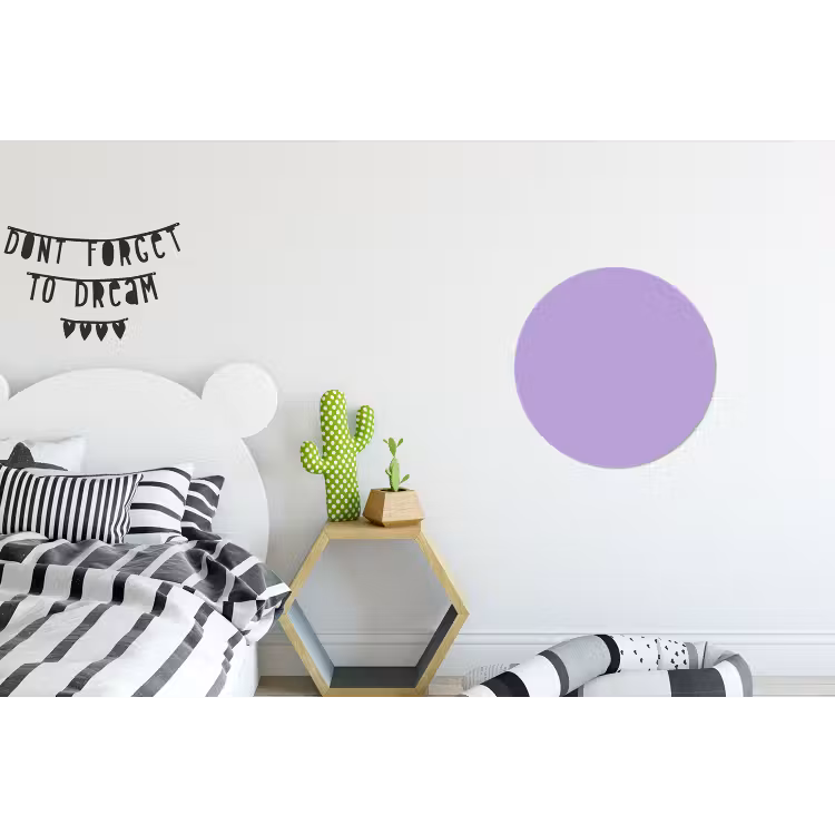Soft - Lavender - Paars Wandcirkel aluminium klein 190 -kinderkamer