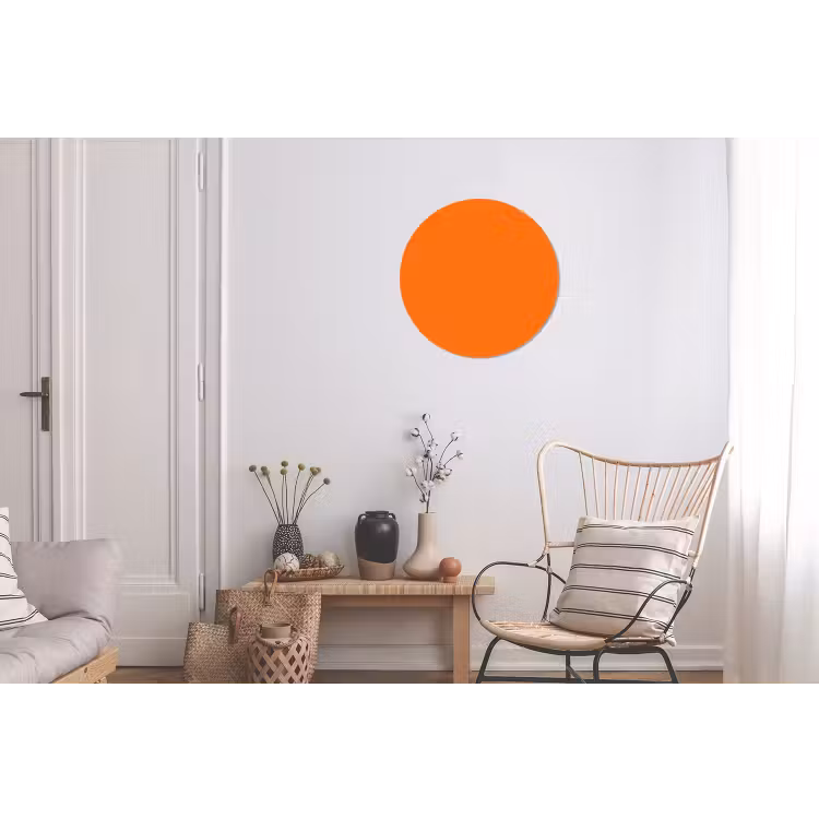 Spiced - Pumpkin - Oranje Wandcirkel aluminium klein 190 -woonkamer