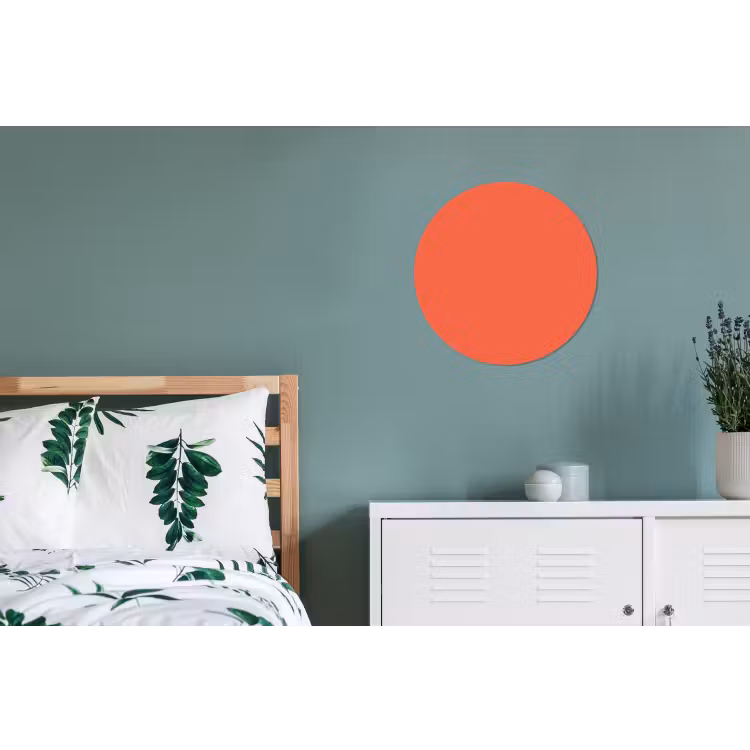 Sunset - Salmon - Oranje Wandcirkel aluminium klein 190 -slaapkamer