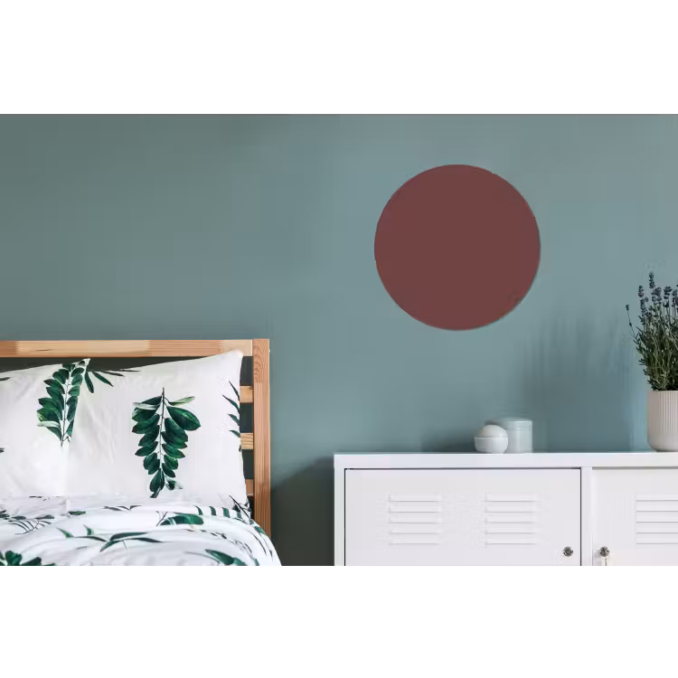 Velvet - Merlot - Rood Wandcirkel aluminium klein 190 -slaapkamer