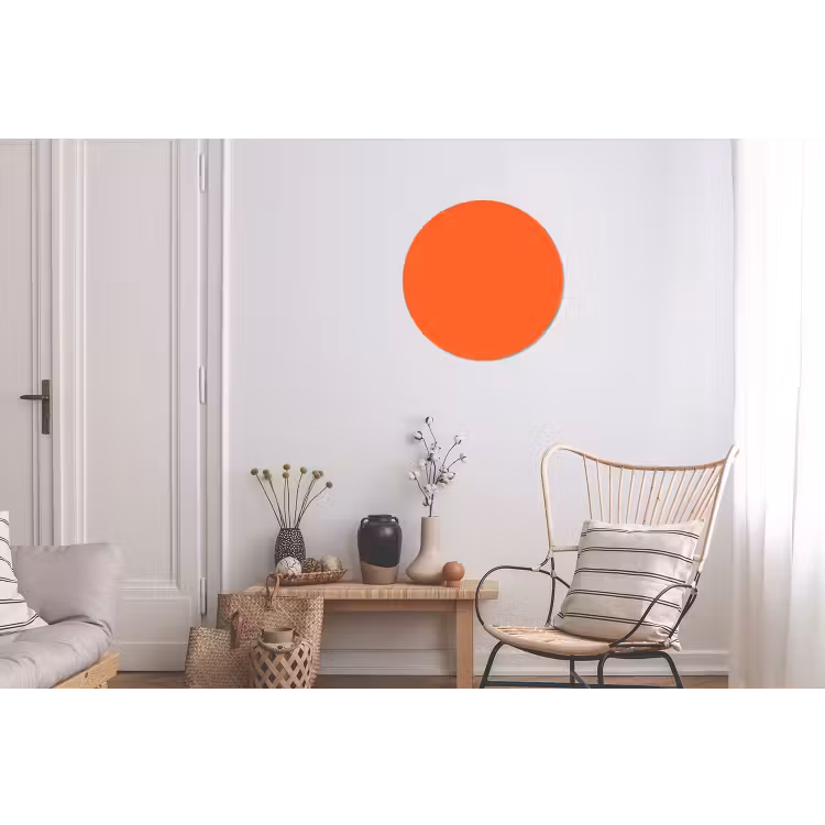 Vivid - Amber - Oranje Wandcirkel aluminium klein 190 -woonkamer