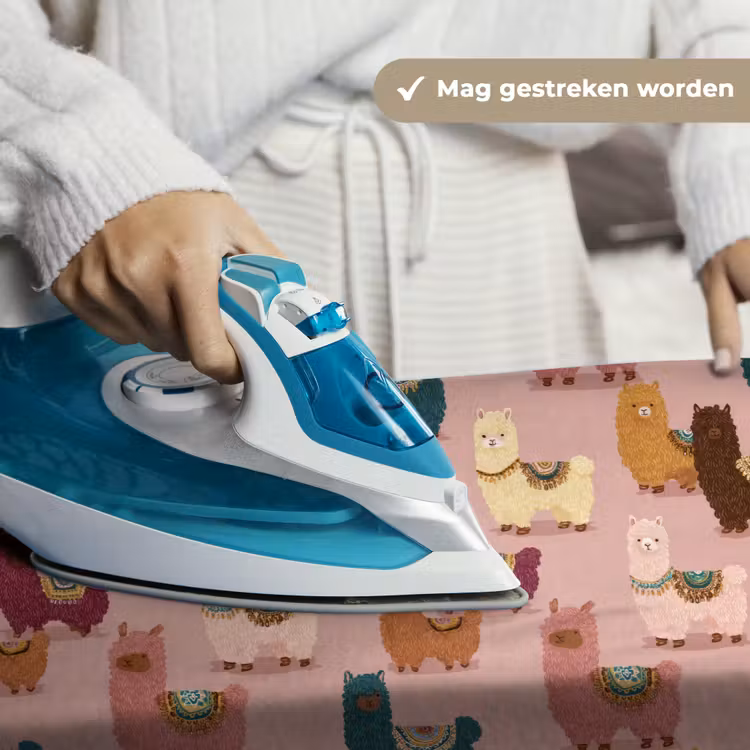 Alpaca's - Patroon - Kleurrijk Wandkleed katoen klein 269 -sfeer9