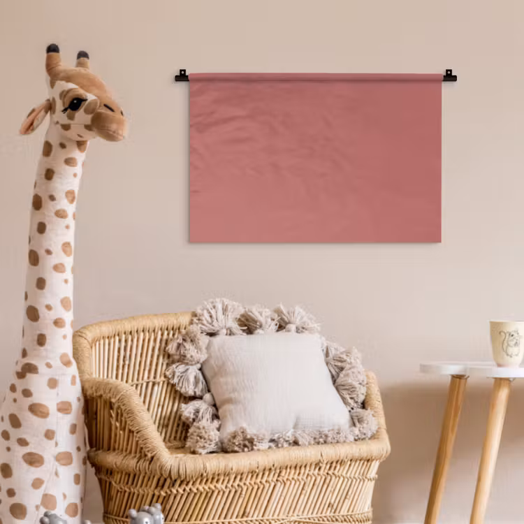 Ancient - Rose - Roze Wandkleed katoen klein 269 -wsfeer5_kind