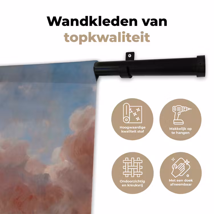Engel - Pijl en boog - Mythologie - Klassiek Wandkleed katoen klein -sfeer2