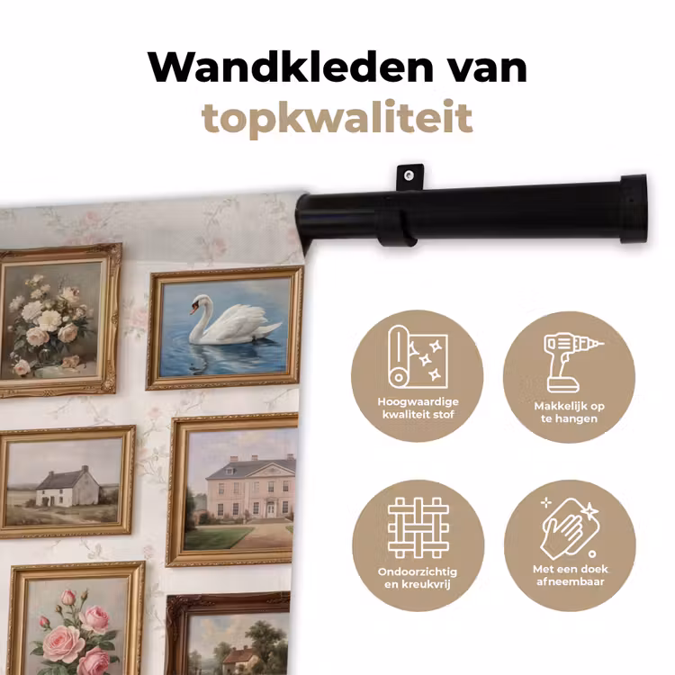 Dier - Kat - Portret - Klassiek Wandkleed katoen klein -sfeer2