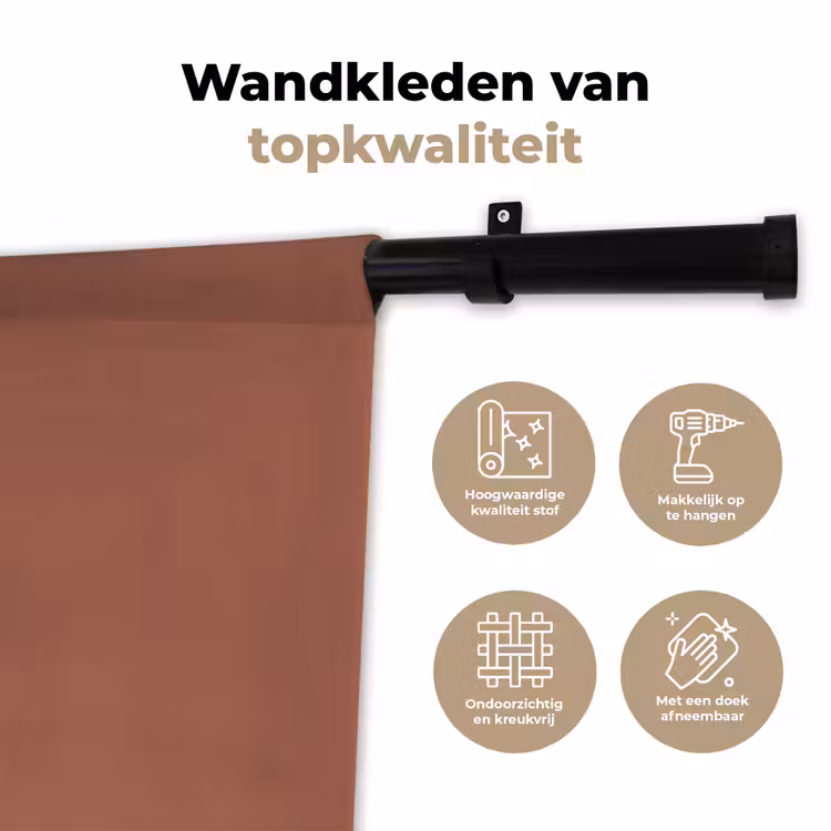 Baked - Earth - Oranje Wandkleed katoen klein 269 -sfeer2