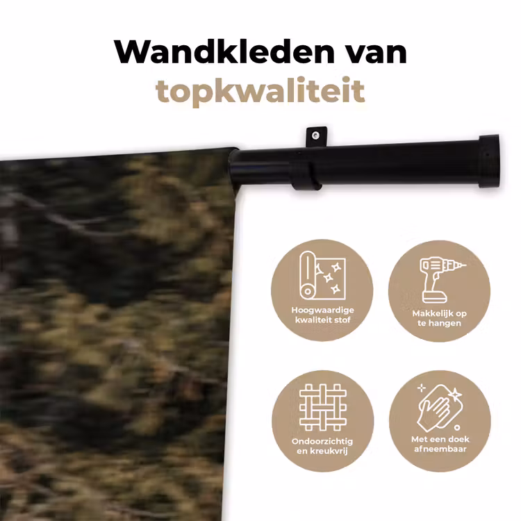 Zeearend - Vliegen - Bos - Natuur Wandkleed katoen klein -sfeer2