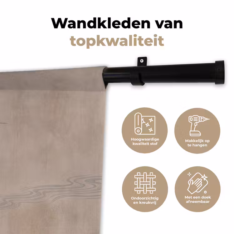 Vogel - Water - Natuur - Vintage Wandkleed katoen klein -sfeer2