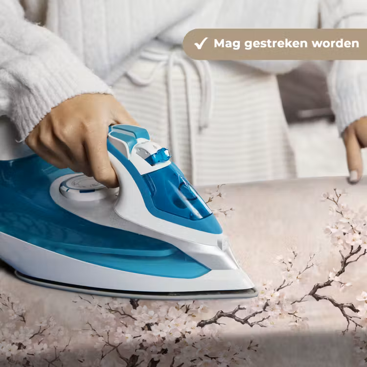 Bloesem - Illustratie - Taupe Wandkleed katoen klein -sfeer9