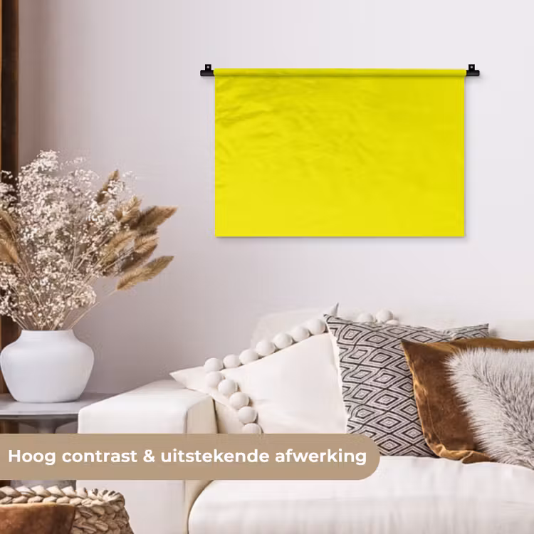 Bright - Canary - Geel Wandkleed katoen klein 269 -sfeer1