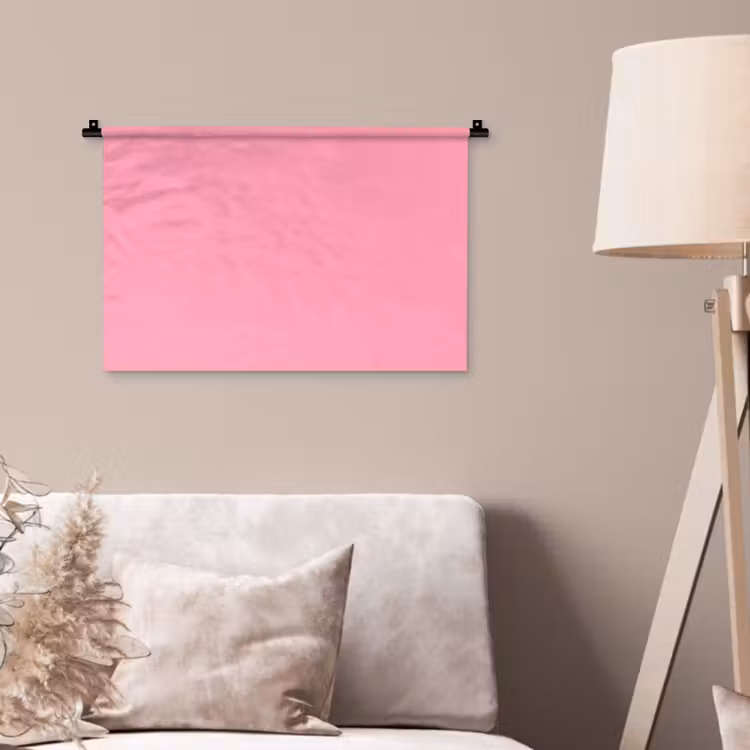 Bubblegum - Pink - Roze Wandkleed katoen klein 269 -sfeer4