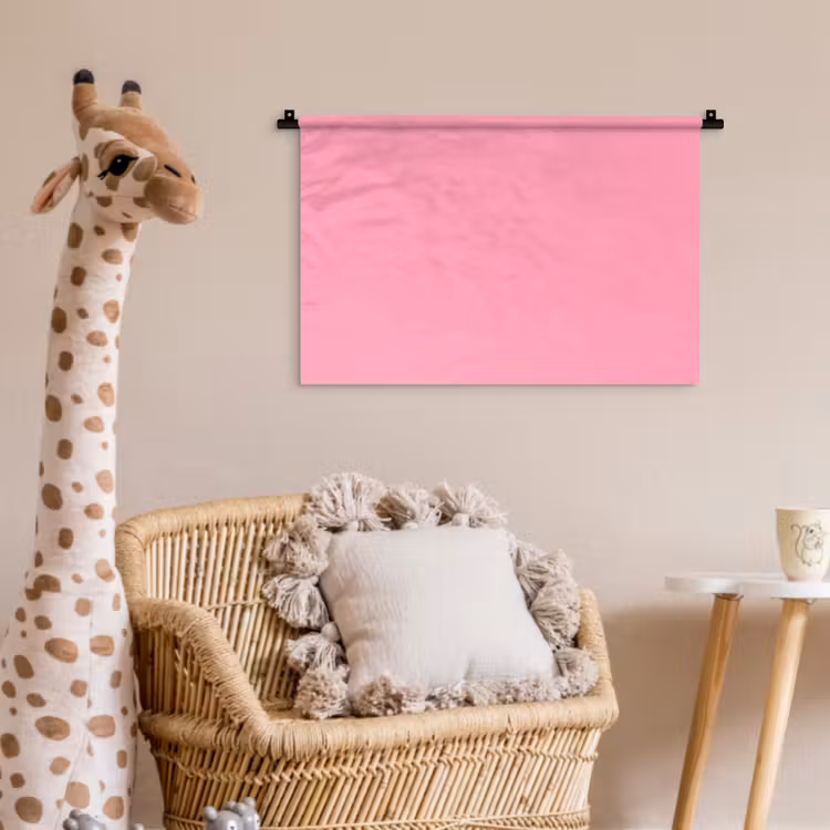 Bubblegum - Pink - Roze Wandkleed katoen klein 269 -wsfeer5_kind