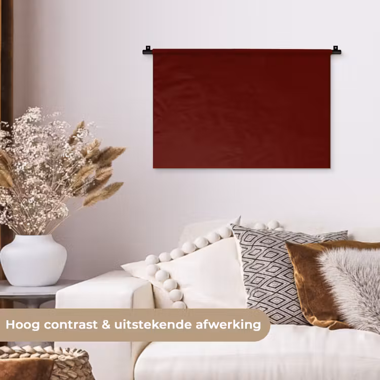 Burnt - Mahogany - Rood Wandkleed katoen klein 269 -sfeer1