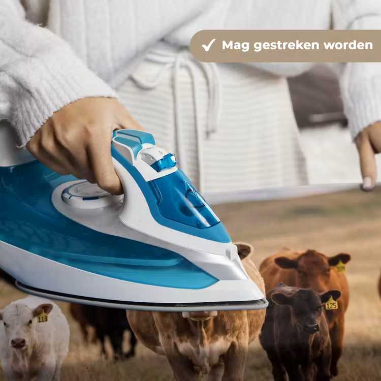 Runderen - Kudde - Landschap - Weide - Rustig Wandkleed katoen klein -sfeer9