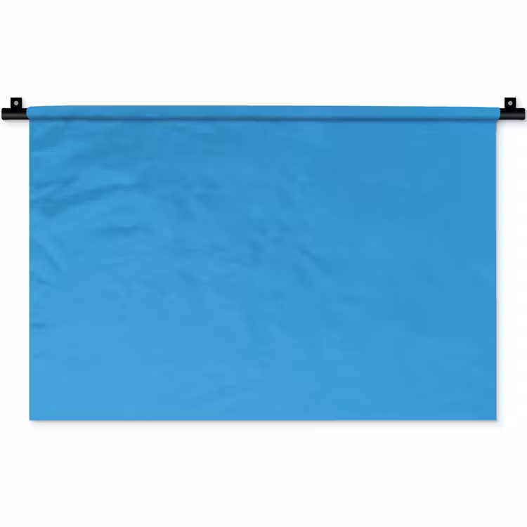 Cerulean - Breeze - Blauw Wandkleed katoen klein 269 -zz3d