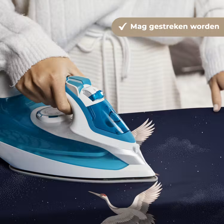 Kraanvogels - Nachthemel - Blauw Wandkleed katoen klein -sfeer9